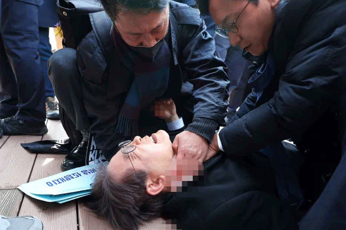 South Korean Opposition Leader Stabbed, ‘conscious Now’